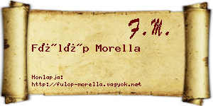Fülöp Morella névjegykártya